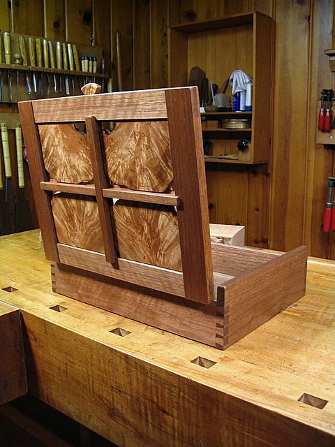 Box With Lid Open From Back Left